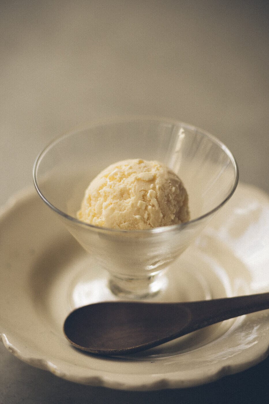 Glace au lait de vanille