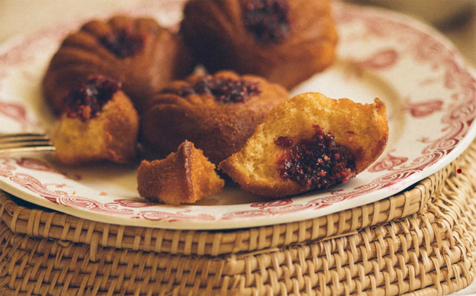 マスカルポーネとフワンボワーズマドレーヌ / Madeleine au mascarpone et framboise