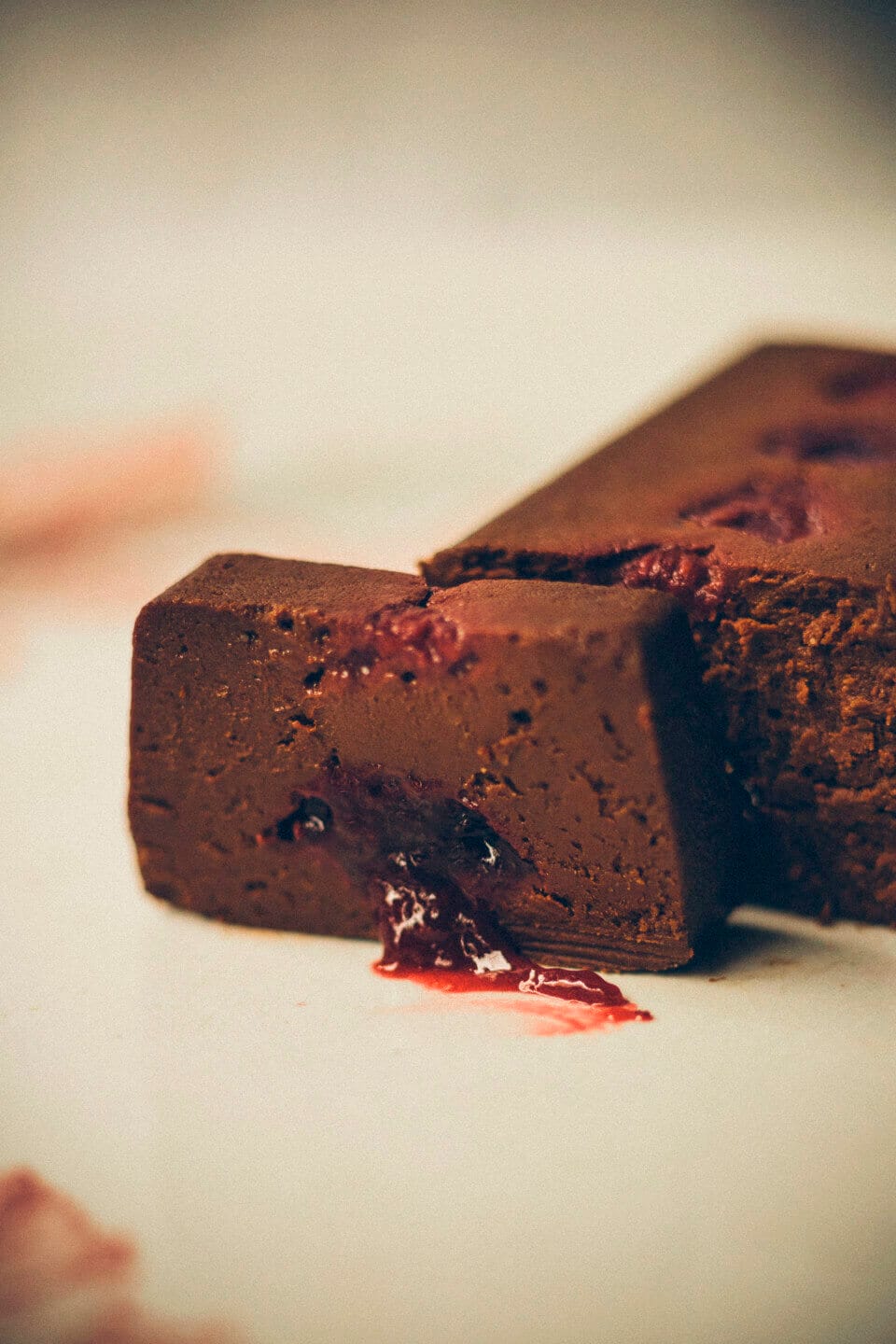 Terrine au chocolat et aux framboises